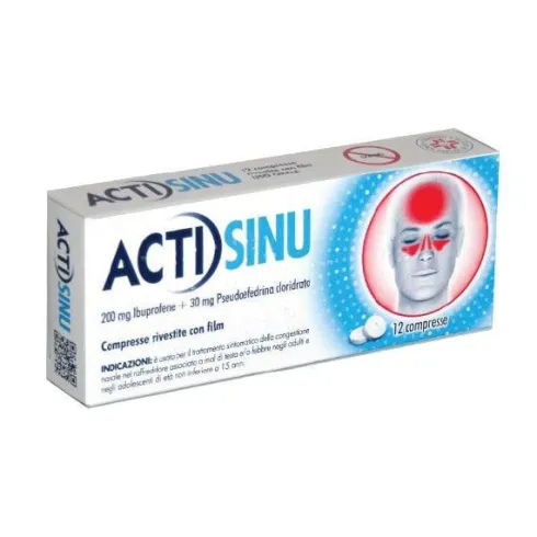 Actisinu 200 mg+ 30 mg 12 Compresse
