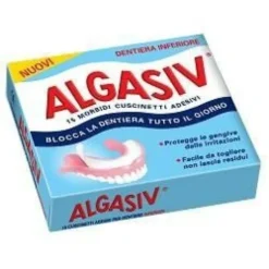Algasiv Cuscinetto Adesivo Protesi Inferiore 15 Pezzi