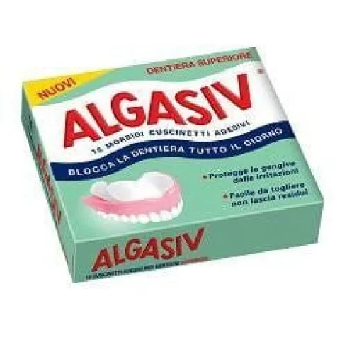 Algasiv Cuscinetto Adesivo Protesi Superiore 15 Pezzi