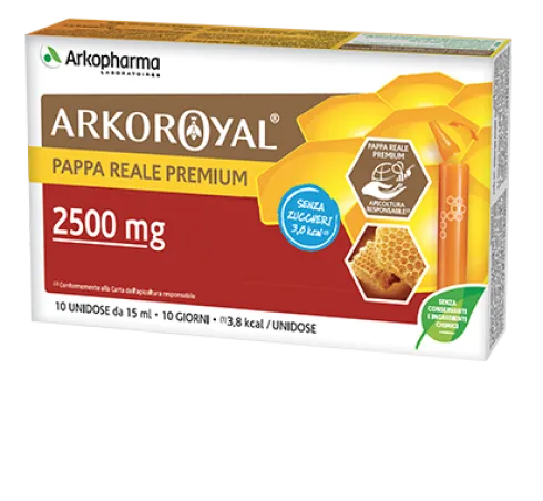 Arkoroyal Pappa Reale 2500 Mg Senza Zuccheri 10 Fiale