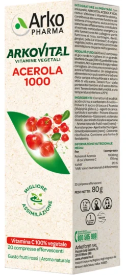Arkovital Acerola 20 compresse effervescenti