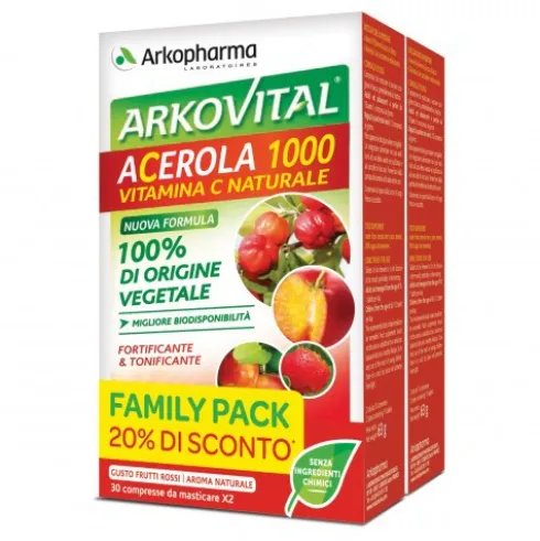 Arkovital Acerola 1000 Family Pack 60 Compresse