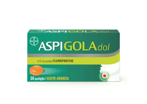 Aspigoladol 8,75 mg Gusto Arancia 16 pastiglie