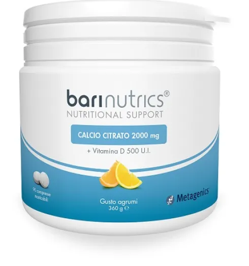 Barinutrics Calcio Citrato Gusto Arancia/Limone 90 compresse