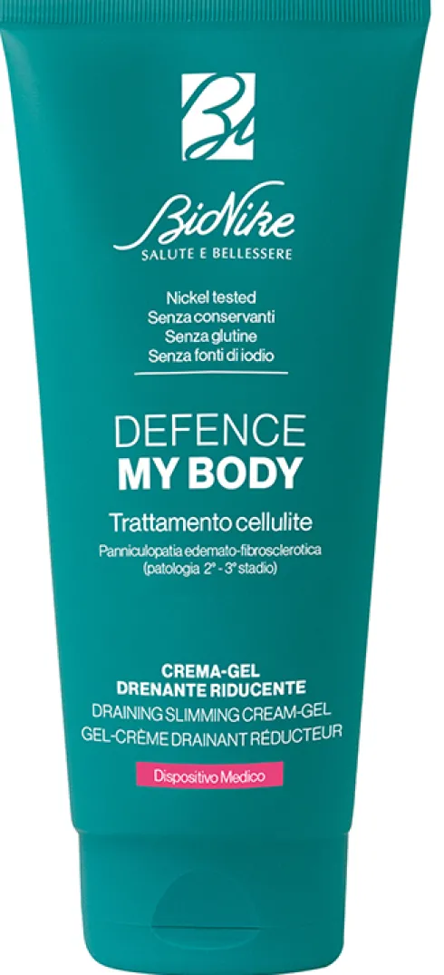BioNike Defence My Body Trattamento Cellulite Crema Gel Drenante Freddo Caldo 75 ml