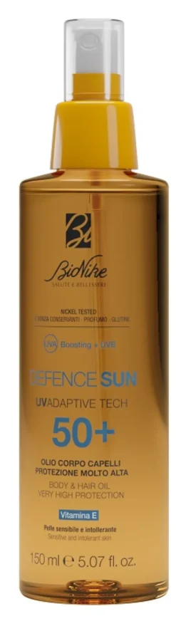 BioNike Defence Sun Olio Spray SPF 50+ Corpo e Capelli Protezione Molto Alta 150 ml