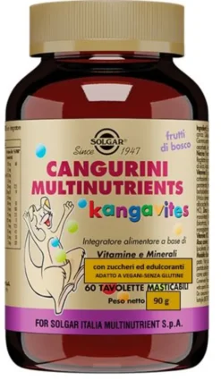 Cangurini MultinutrientsGusto Frutti di Bosco 60 tavolette