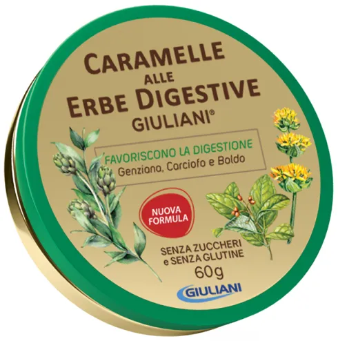 Caramelle alle Erbe Digestive Senza Zucchero 60 g