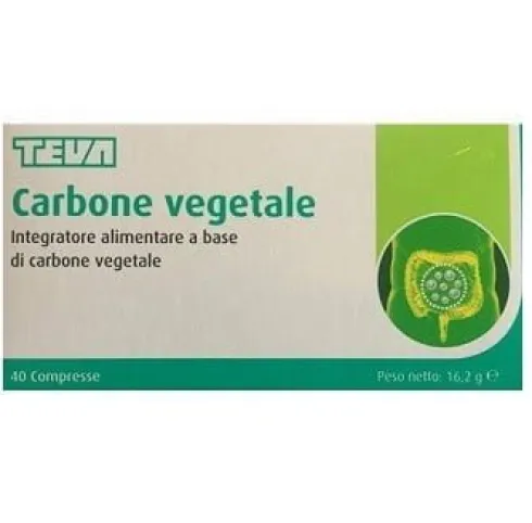 Carbone Vegetale Teva 40 Compresse
