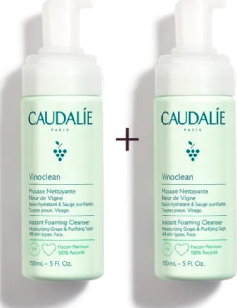 Caudalie Vinoclean Mousse Detergente Duo Pack 150 X 2