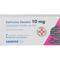 Cetirizina Sandoz 10 mg 7 Compresse Rivestite con Film