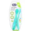 Chicco Cucchiaio Silicone Azzurro 2 Pezzi