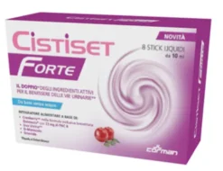 Cistiset Forte Integratore Vie Urinarie con Cranberry D-Mannosio e Uva Ursina Stick Liquidi