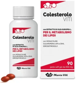 Colesterolo Viti Integratore Monacoline EPA DHA Olivo 90 Perle