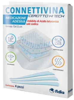 Connettivina Cerotto Hitech 10 x 10 cm 4 Pezzi