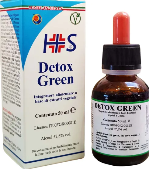 Detox Green gocce depurative fegato e metabolismo con colina 50 ml
