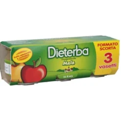 Dieterba Omogeneizzato Mela 3 X 80 grammi