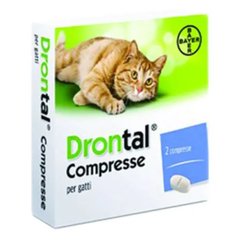 Drontal Gatti 230 mg + 20 mg 2 compresse