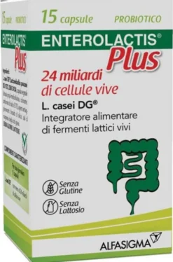 Enterolactis Plus Integratore Probiotico Fermenti Lattici Vivi 24 Miliardi 15 Capsule