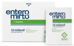 Entero Mirto Probiotici Prebiotici Inulina FOS 10 Bustine Intestino