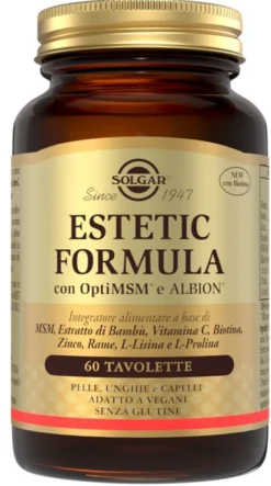 Estetic Formula Integratore per Capelli, Pelle e Unghie Nuova Formula 60 Tavolette