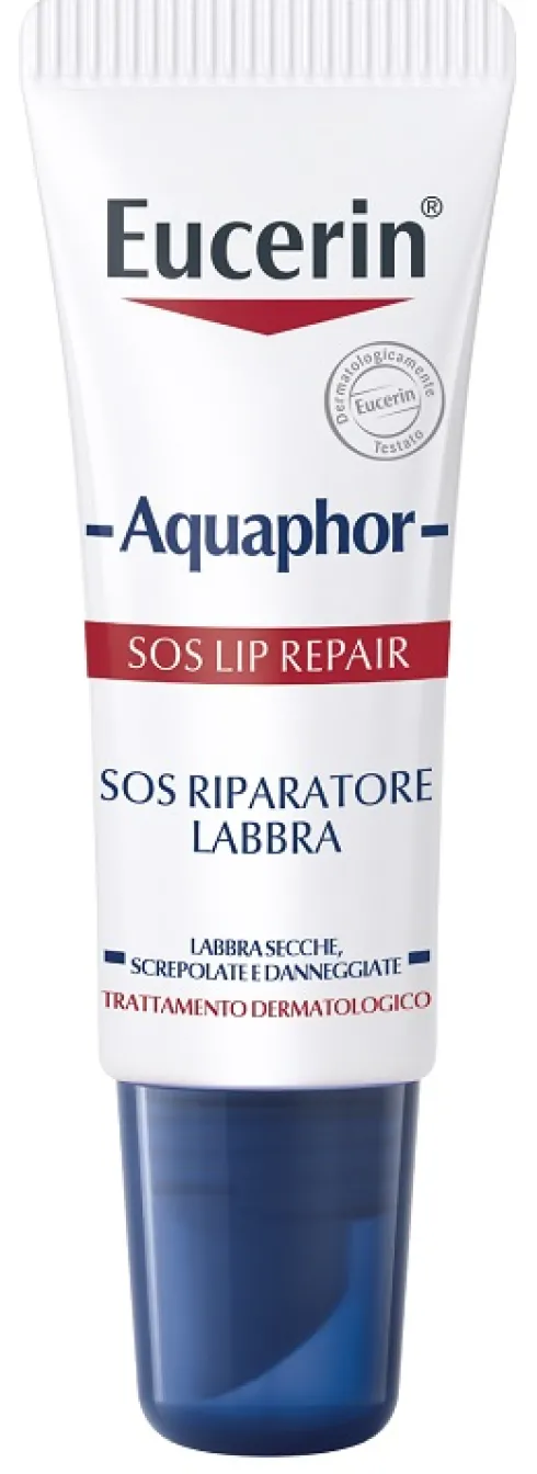 Eucerin Aquaphor SOS Trattamento Riparatore Labbra 10 ml