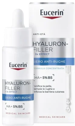 Eucerin Hyaluron-Filler Siero Anti Rughe Rimpolpante 30 ml