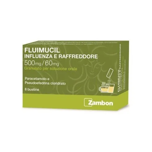 Fluimucil Influenza E Raffreddore 8 Bustine