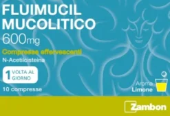 Fluimucil Mucolitico 600 mg 10 compresse effervescenti