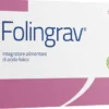 Folingrav Acido Folico 400 mcg Integratore per Gravidanza e Preconcepimento 100 Compresse