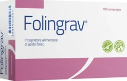 Folingrav Acido Folico 400 mcg Integratore per Gravidanza e Preconcepimento 100 Compresse