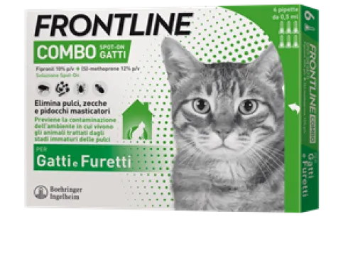 Frontline Combo Spot-On Gatti 6 Pipette 0,5 ml