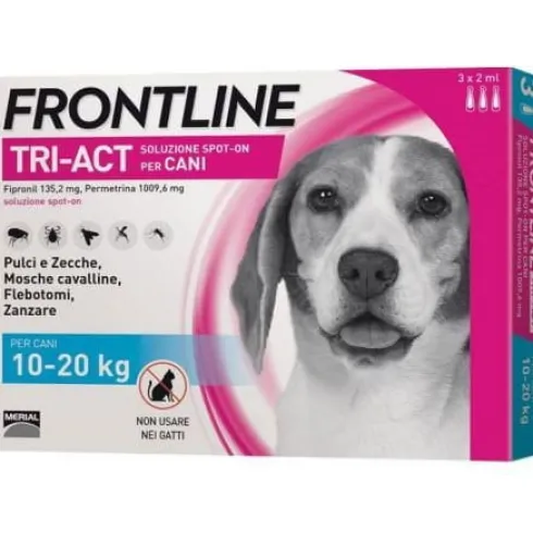 Frontline Tri-Act Cani Da 10 A 20 Kg 3 Pipette