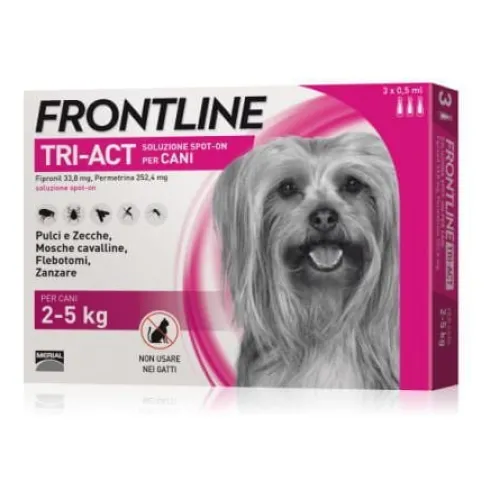 Frontline Tri-Act Cani 2-5 Kg 3 Pipette