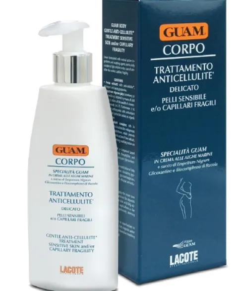 Guam Trattamento Anticellulite Delicato Pelli Sensibili e Capillari Fragili 200 ml