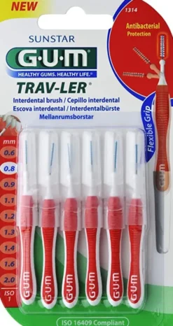 Gum Trav-Ler Scovolino 0,8 mm 6 pezzi