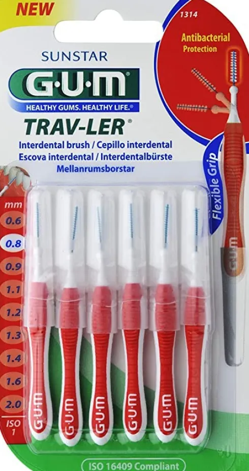Gum Trav-Ler Scovolino 0,8 mm 6 pezzi