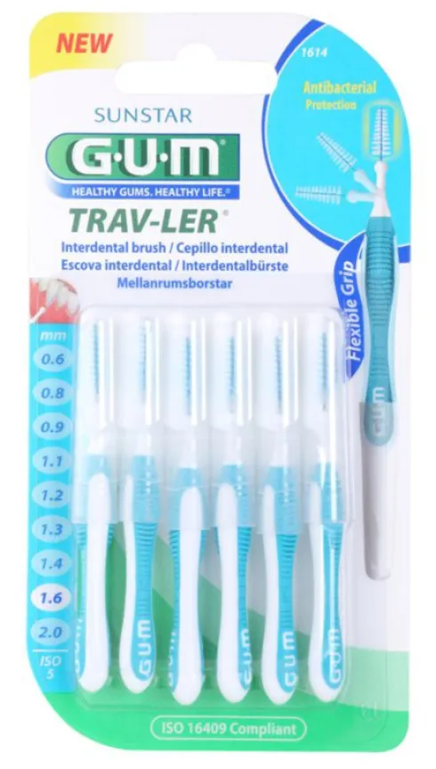 Gum Trav-Ler Scovolino 1,6 mm 6 pezzi