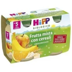 Hipp Merenda Frutta Mista Cereali 2 X 125 grammi