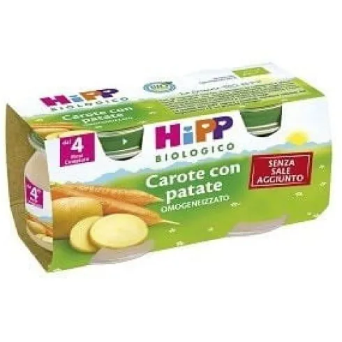 Hipp Omogeneizzato Carote E Patate 2×80 grammi