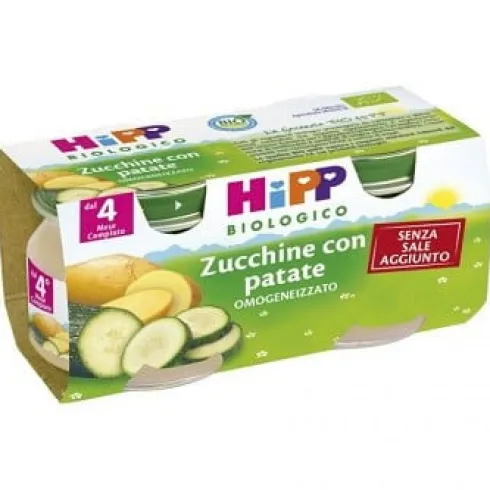 Hipp Omogeneizzato Zucchine E Patate 2 X 80 grammi