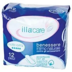 Illa Care Assorbenti In Cotone Notte Extra 10 Pezzi