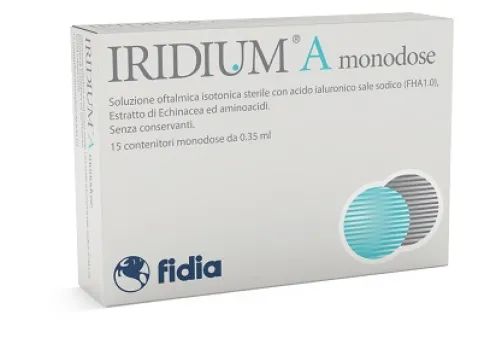 Iridium A Collirio Monodose Acido Ialuronico Occhi Secchi 15 Flaconcini