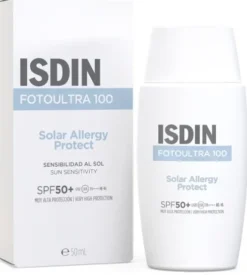 ISDIN FotoUltra Solar Allergy Protect SPF50+ Fotoprotezione Viso per Pelle con Allergia Solare 50 ml