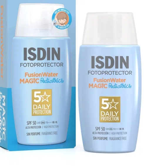 ISDIN Fusion Water Magic Pediatrics SPF50 Fotoprotezione Viso Bambini 50 ml