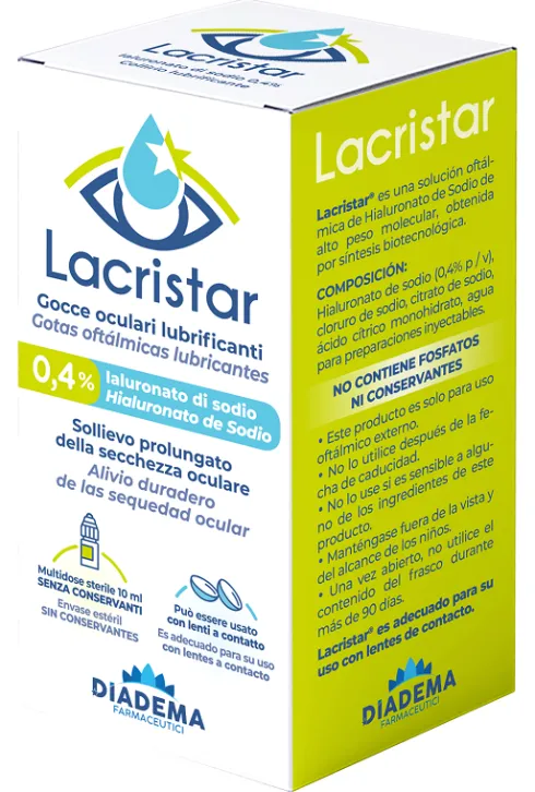 Lacristar 0,4% Gocce Oculari Lubrificanti 10 ml