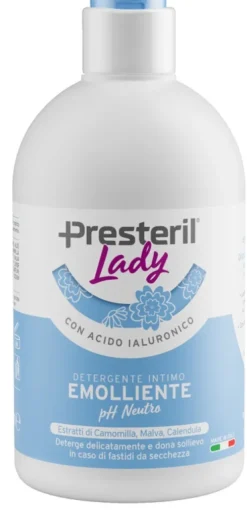 Lady Presteril Detergente Intimo Emolliente con Malva Camomilla e Calendula 250 ml