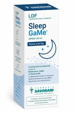 LDF SleepGaMe Integratore per Sonno e Addormentamento con Melatonina GABA e Vitamina B6 Spray 20 ml