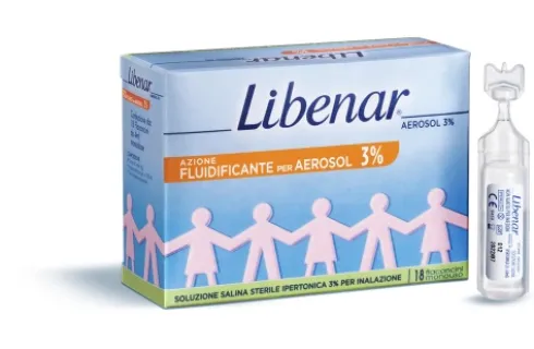 Libenar Aerosol Soluzione Ipertonica 3% 18 flaconi monodose