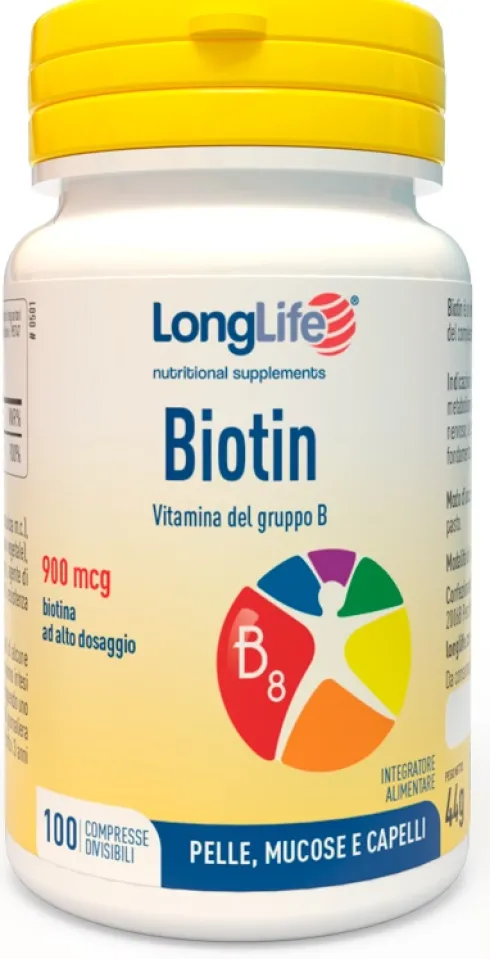 Longlife Biotin 900 mcg 100 compresse